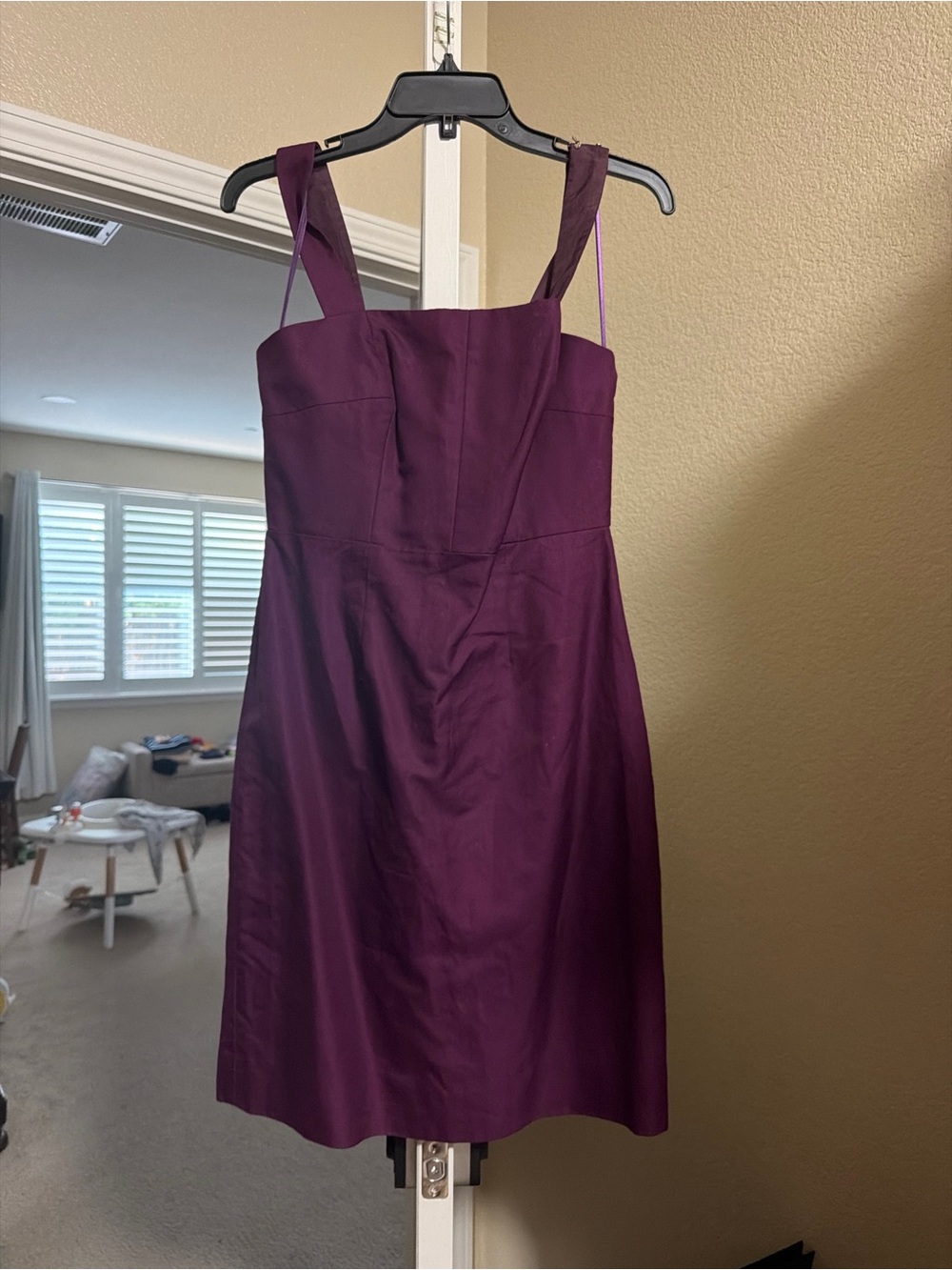 J.Crew Plum Deep Purple Sleeveless Mini Sheath Dress NWT Size 6